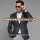 New style 98% wool 2% silk Notch Lapel two buttons casual style jacket men